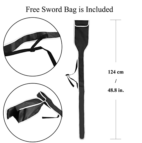 Leonark Fencing Epee Electric Sword Weapon - National Grade With Guard Pad And Handle Grip - With Black Sword Bag - Professional Fencing Gear For Fencer (Epee, Size 5 - Right Hand) #TOP4