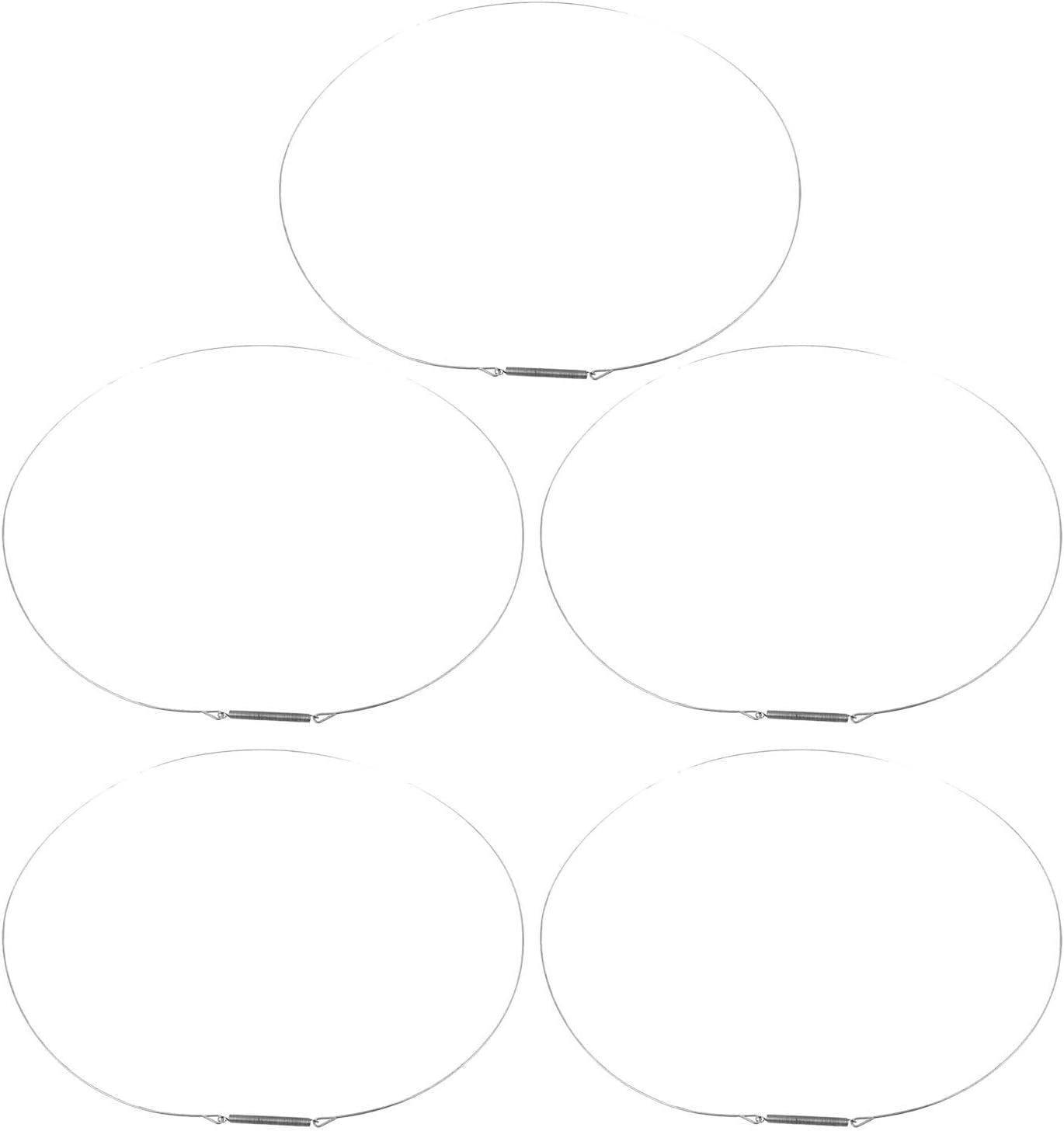 5pcs Front Load Washer Door Boot Clamp Ring Stainless Steel 34cm