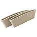 Autvivid 2 Pack Car Seat Catcher Gap Filler Premium PU Leather Organizer Console Side Pocket Side Slit Pocket Left & Right (Beige)