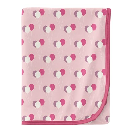 Image of KicKee Swaddling Blanket, Made from Luxuriously Soft KicKee Signature Blend Fabric, Buttery Softness for Snuggling Your Baby (Lotus Birthday - One Size)