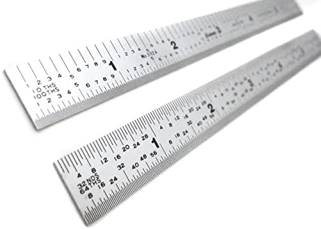 Shinwa 150 mm Rigid (15 mm x 0.5 mm) Zero Glare Satin Chrome Stainless ...