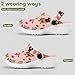 Boy's Fashion Beach Pool Slippers Toddler Sandals for Stylish Water Play, Pug Dog Pink Floral