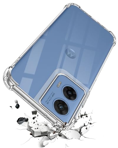 Image of Jkobi Shockproof Crystal-Clear Back Cover for Motorola Moto G96 (Anti Yellow Case | Drop & Camera Protection | Hard Polycarbonate)