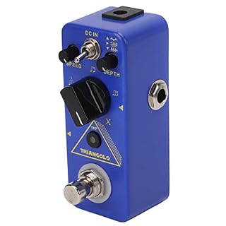 Pédale d’effet pour guitare électrique, Triangolo Blue MTR3 Pédales d’effet à réglage facile Tremolo numérique 3 formes… - Les Beatles, Paul McCartney, John Lennon, RIngo Starr, George Harrison