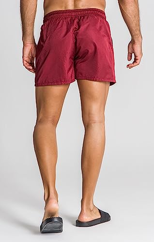 Swimshorts Gianni Kavanagh bordeaux séchage rapide, short de bain homme