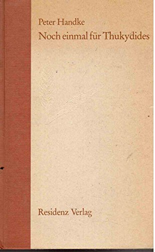 Noch einmal fu¨r Thukydides (German Edition) [German] 3701706662 Book Cover