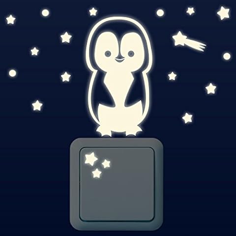 Wandkings Leuchtaufkleber für Lichtschalter/Pinguin Cover