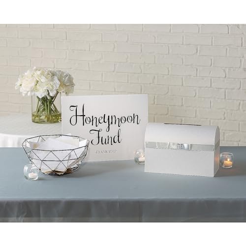 Honeymoon Fund Sign & Wedding Card Box Kit - 2 Pieces