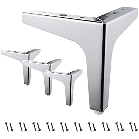 KLLsmDesign 7" Metal Triangle Furniture Legs Cover