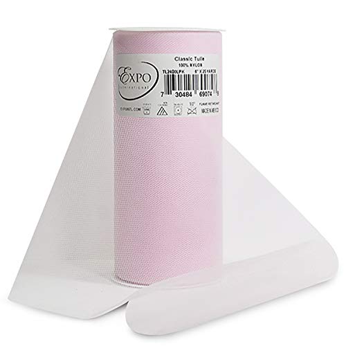 Expo International Classic 6in Tulle (Spool 25 Yard) Light Pink