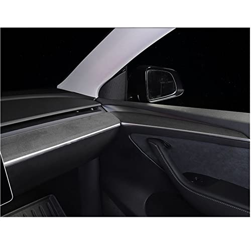 Protector de salpicadero ABS para Tesla Model 3 e Y, adiós a los reflejos y arañazos en madera 4
