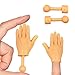 Yolococa Tiny Hands Manine per Dita con i Bastoncini Piccole Mani con Manico Mani Minuscole Burattini da Dito (2 Pezzi)