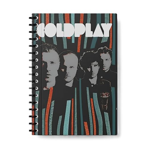 Image of Coldplay Artist Wiro Journal Notebook | 80 gsm Paper With 350GSM Hard Cover | Unruled | Pages - 160 | A5 Size | Wiro Binding | Versatile for School, Home & Office