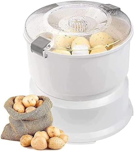 Pelador eléctrico de patatas, máquina peladora y secadora automática 2 en 1, accionamiento de un botón para uso doméstico, cocina y restaurante