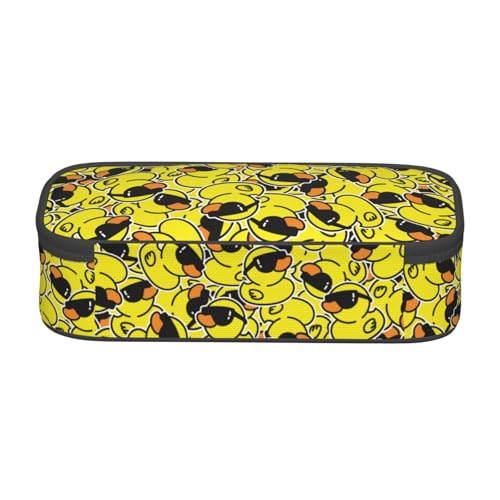 Image of Cool Duck Cartoon Funny Pencil Case Organizer Big Capacity Pencil Pouch Stationery With Zipper School Supplies Pencil Bag For Girls Boys Office, j56tsd
