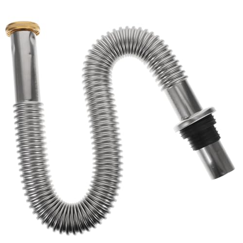 GANAZONO ステンレス製延長排水ホース フレキシブル洗面台下水器管道配 キッチン 浴室 洗濯機対応 簡単取付け 耐変形 防臭設計