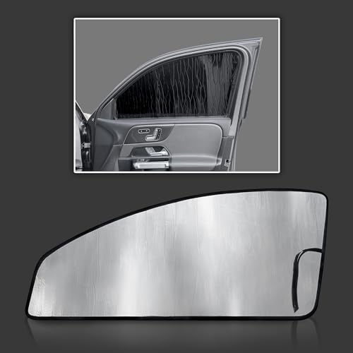 GalaxyAutoShield Custom Fit Front Side Window (2pcs) Sun Shade for 2020 2021 2022 2023 2024 2025 Mercedes-Benz GLB-Class SUV, Insulated Privacy Accessories Blockout UV Reflector - Made in USA