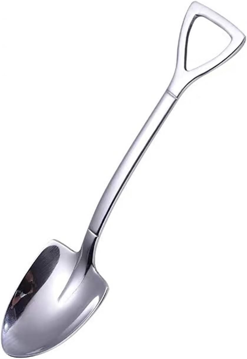 BOLNEYSoup Spoons, Teaspoon shovel stainless steel tableware spoon coffee tableware ice cream dessert small spoon cute tableware