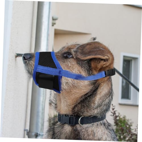Toddmomy Verstellbarer Hundemaulkorb Aus Atmungsaktivem Nylon Für Kleine Hunde Anti-Biss Und Anti-Bell Schutz Komfortabel Mit Luftzirkulation Verstellbar Für Sicheres Tragen Im Outdoor-bere