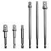 AFUNTA 6 Pcs Hex Shank Socket Adapter Drill Bit/Extension Set, 1/4-inch, 3/8-inch, and 1/2-inch Driver Power Drill Impact Driver - 3 inch & 6 inch Socket Adapter