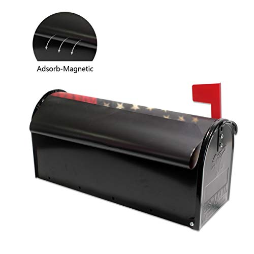 senya Magnetic Mailbox Cover Bald Eagle with American Flag Standard Sized