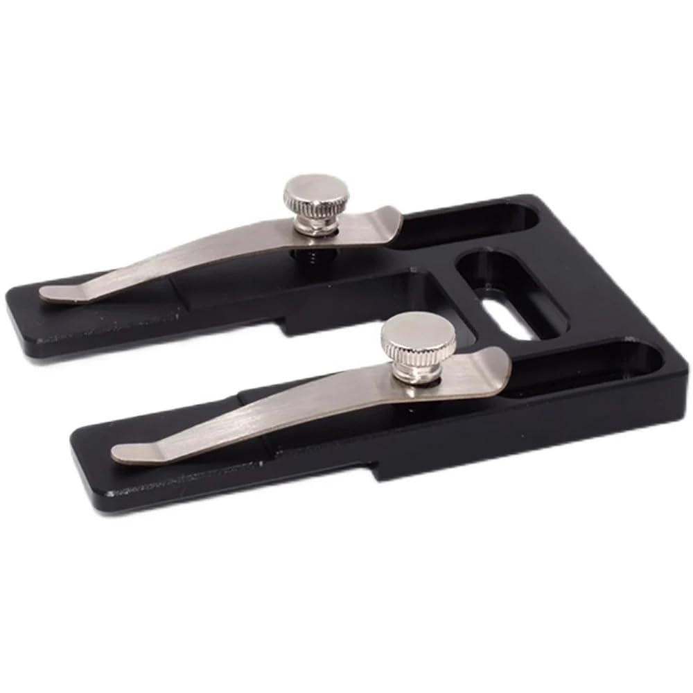 Toplionace Portaobjetos de Microscopio con Resorte, de Aleación de Aluminio, con Orificios de Montaje para Platina de Traslación de 100x65mm
