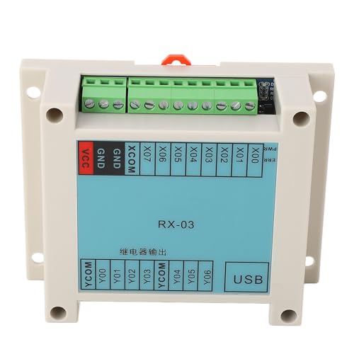 Programmable Logic Controller, PLC 8 Input 7 Output Programmable Control Board for Industrial Automation Magnetic, Programmable Logic Circuits