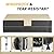 SOONWIND Heavy Duty Waterproof Outdoor Patio Furniture Covers - All Weather Protection for Sectional Sofa, Dining Table & Chair Set, Protector Cover (Beige & Black, Rectangular-110" L x 83" W x 28"H)