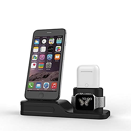Station d'accueil 3 en 1 anti-nœuds pour recharger ensemble iPhone 11, Apple Watch et AirPods