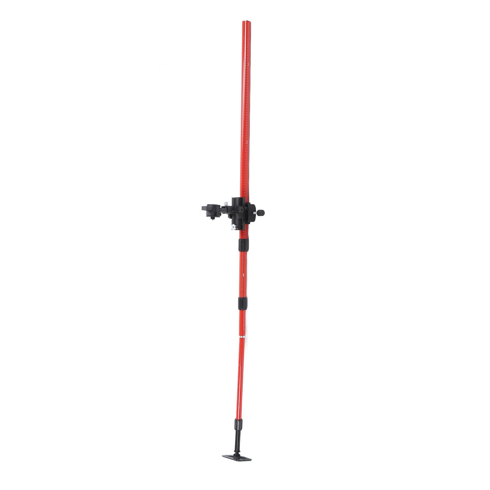 Yosoo Health Gear Poziomy Teleskopowy, Słupek do Montażu Poziomego ze Stopu Aluminium, Regulacja Wysokości 4 M i 157 Cali za pomocą Obrotowego Wspornika, Blokada Obrotowa, Adapter 5 8 Cali 11 dla