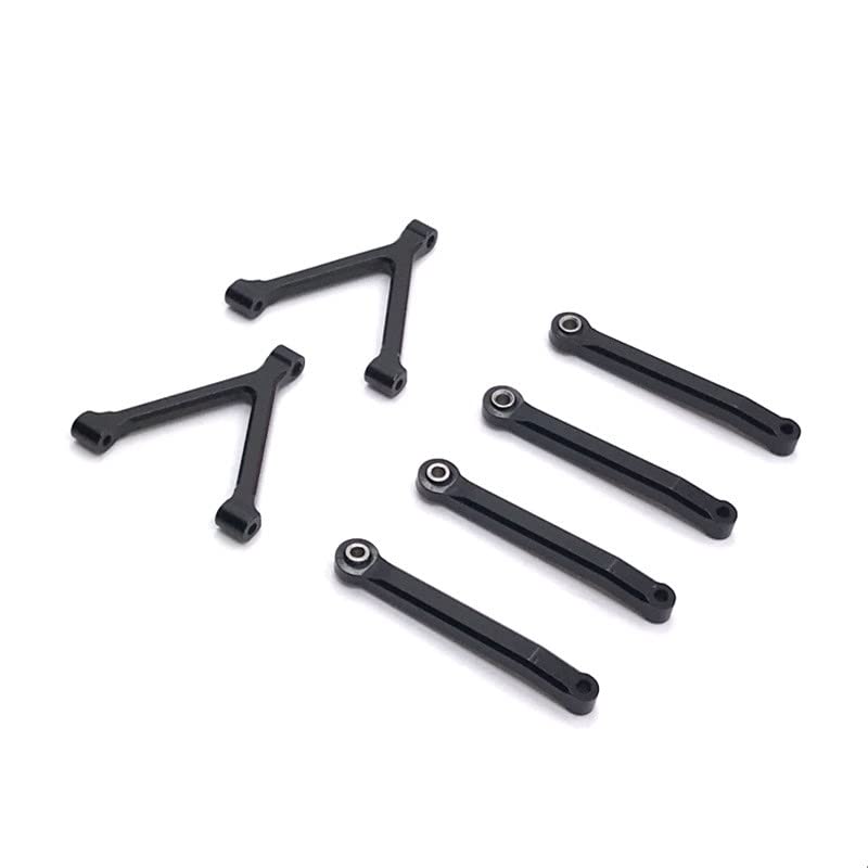 Metal Upgrade Retrofit Fixed Tie Rod for SG-2801 1/28 4WD RC Car Parts(Black)