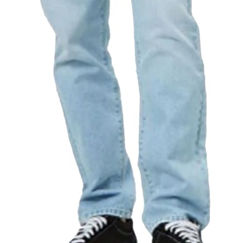 Overol de mezclilla holgado para hombre en color azul claro talla M 6
