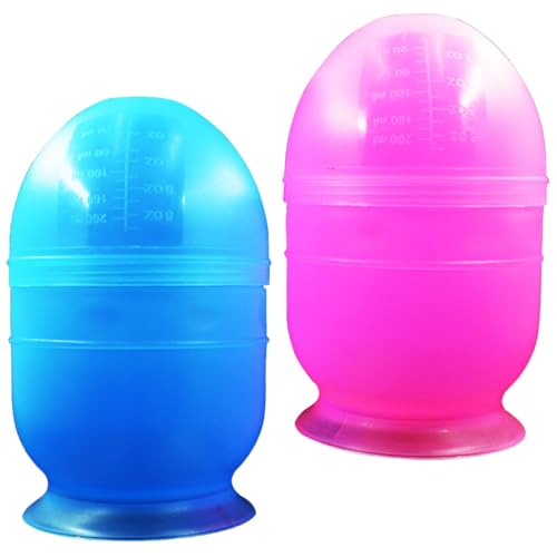Healifty 2 peças, misturador, tintura de cabelo, copo de mistura de cores, copo de coloração de cabe