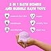 Unicorn Bath Bombs for Girls with Surprise Toys Inside (6 Pack) - Large Bubble Bomb for Kids, Gentle and Safe, Made in USA, Fizzies, Fruity Scents, Won't Stain Tub - Ideal Gift by Two Sisters