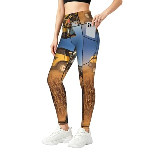 Leggings elásticos suaves que no se bajan al agacharse mallas altas con bolsillo para fitness