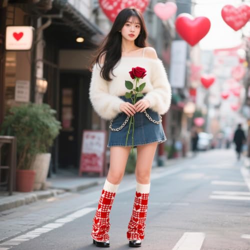 Image of Junely Leg Warmers for Women Kawaii Leg Warmer Baggy Legwarmers
