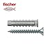 Produktbild Fischer 90899 - Dübel (Screw hook & anchor kit, Mauerziegel, Beton, Nylon, Grau, CE, 6 mm)