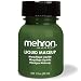 Mehron Makeup Liquid Face & Body Paint, GREEN - 1oz