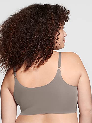 True & Co Women's Skinny Strap Plunge Bralette3