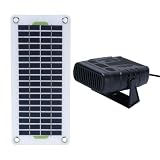 SUNGOOYUE Práctico Calefactor Portátil con Panel Solar y Caja de Batería para Soluciones de Calefacción Eficientes