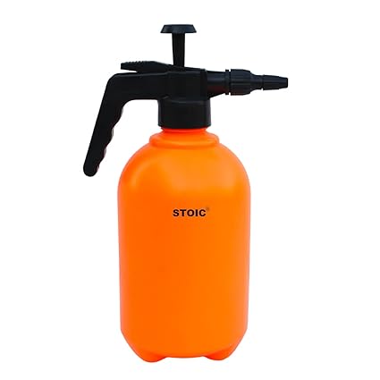 STOIC Pressure Spray Pump Bottle Sprayer for Home Garden Plants - 2 LTR. (Orange) Pack of 1