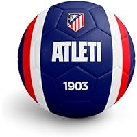 Balón Atlético de Madrid Grande Talla 5 Azul Escudo clásico