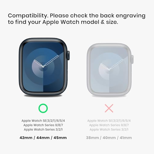 amBand Moving Fortress Sport Compatible with Apple Watch Band with Case for Series 7 (45mm) and Series 6/SE/5/4 (44mm) Series 3 (42mm)