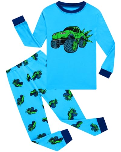 Image of Little bety Boys 4 Pieces Cotton Pajamas Toddlers Long Sleeve 24M-12Years