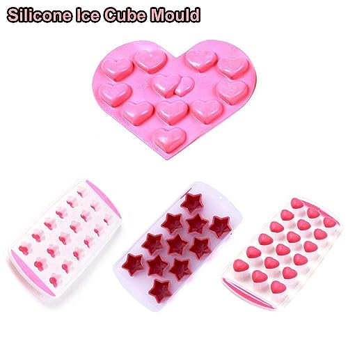 Molde de silicona para cubos de hielo diseño flores miniatura 7