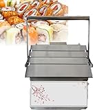 Máquina de enrollar sushi, máquina manual de sushi para hacer rollos eficientes con arroz, verduras y carne
