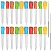 QLOUNI25 Pcs Pipetten Plastik Silikon Dropper Pipetten Messpipette 5ml mit 2 Bürste Transferpipette Futterpipette für Baby Kinder Kindergarten Experimente Küche-7 Farben