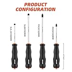 Screwdriver Sets Screwdriver Kit 4-Piece, Professional Cushion Grip Insulated Magnetic Tip Electrician Screwdriver Kits (4-Piece)… - Image 2