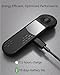 3-Link Air Mouse for PC/iOS/Android with Touchpad, Rechargeable Wireless Presentation Clicker, Bluetooth 2.4G Remote Control for PowerPoint/Keynote/Tiktok/Camera/Kindle Apps (Black)