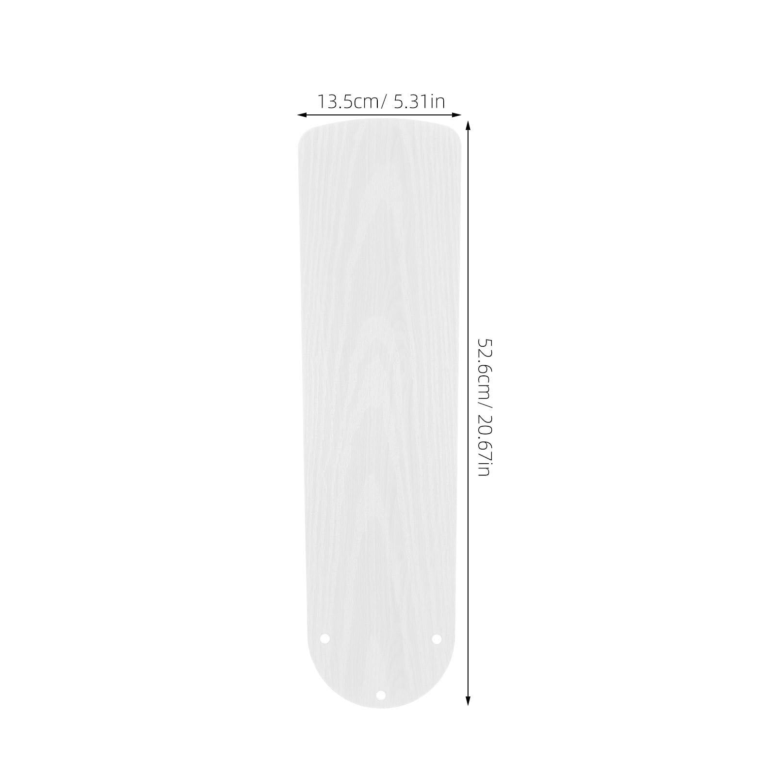 Operitacx 5 Pezzi Accessori per Ventilatori da Soffitto Pale in Plastica Bianco Resistenti All'usura per Ricambio Ventilatore Interno, per Vacanze Estive